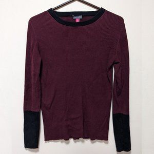 3 for $30 - Burgundy Sweater with Black Sleeves